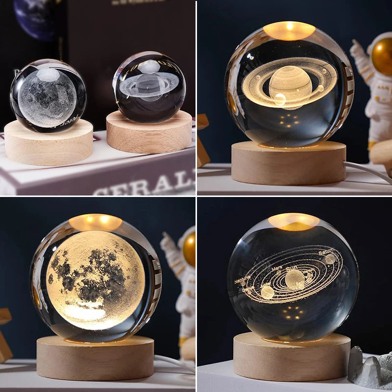 Luminous Crystal Ball LED Night Light