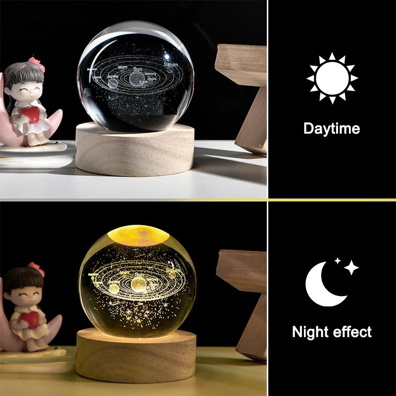 Luminous Crystal Ball LED Night Light